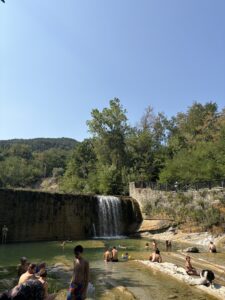 La spiaggia di Portico di Romagna