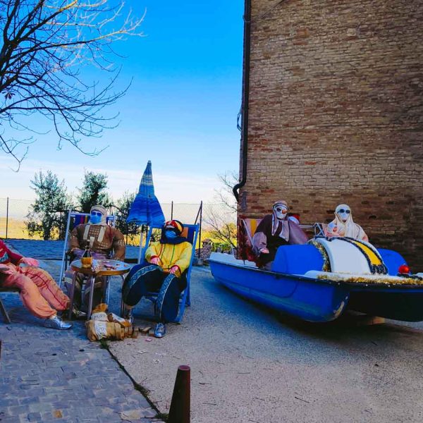 Presepe con barche - Borgo di Longiano (FC)