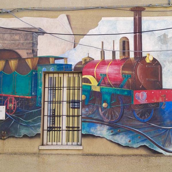 Murales Trenino - Borgo di Saludecio (RN)
