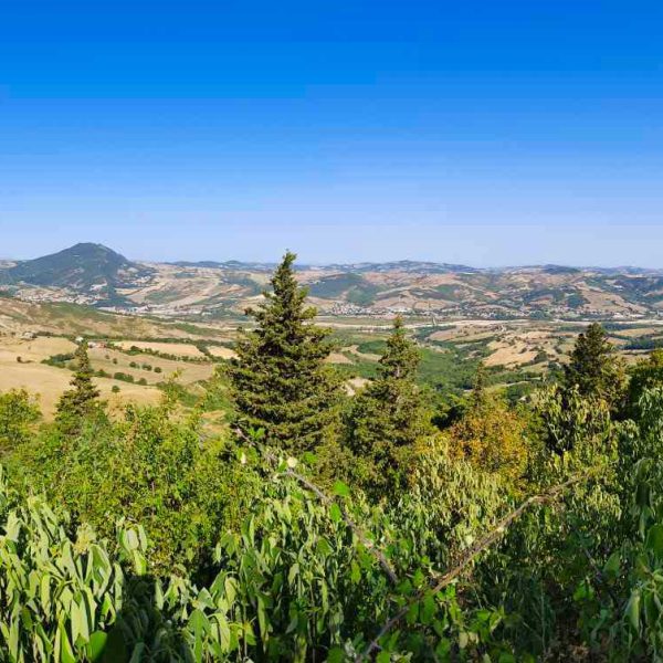 Borgo di San Leo (RN) Vista panoramica sulle colline