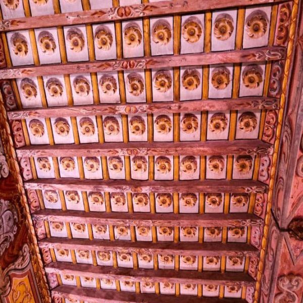 Borgo di Vigoleno (PC) - Castello- Soffitto in legno affrescato