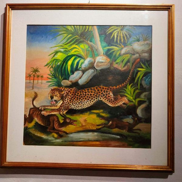 Casa Museo Ligabue (RE) - Quadro con tigre e gazzelle