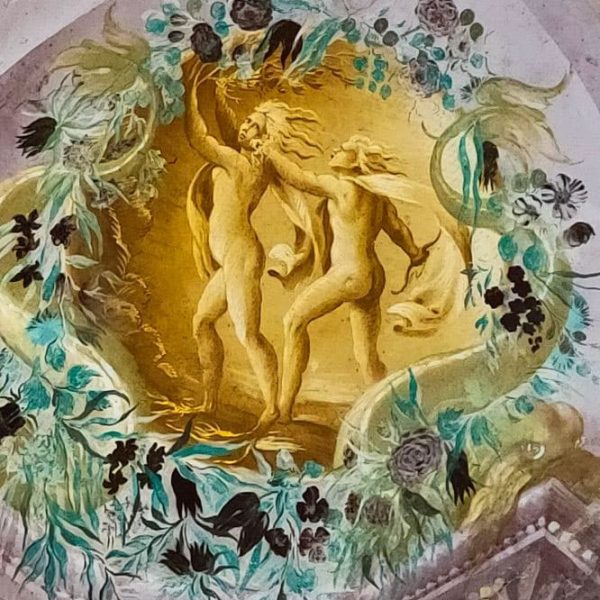 Castello di Bianello (RE)- Dettaglio di un affresco