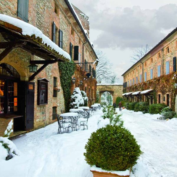 Castello di Rivalta (PC) - Il Borgo innevato